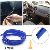 Resim Dekor Şerit Mavi Fitil Dekor 5Mt Plastik 