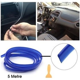 Resim Dekor Şerit Mavi Fitil Dekor 5Mt Plastik 