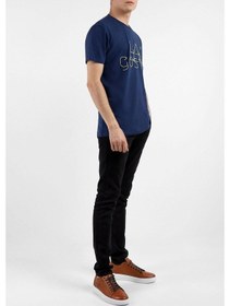 Resim Layyagosta Erkek Sıfır Yaka T-Shirt-İndigo (504689149) İndigo 