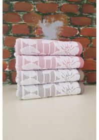 Resim Özdilek Terra 4'lü Havlu - Pudra Bej Çok Renkli 