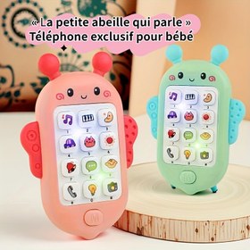 Resim Gençler için Pil Gerektirmeyen Çok Fonksiyonlu Müzikli Telefon Oyuncak, Hikaye Şarkıları ve Işıklı Rahatlatıcı Diş Kaşıyıcı + Eğitici Tutma Oyuncağı - Pilsiz. 10 Önemli Bayram İçin İdeal Hediye (Noel, Cadılar Bayramı, Paskalya, Sevgililer Günü, Çocuklar Günü vb.) 