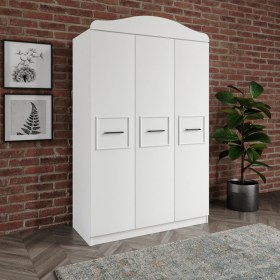 Resim Merlin Mobilya Line 3 Kapaklı 2 Çekmeceli Dolap 