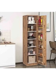 Resim Evistro Kiler Dolabı 90 Derece Açılır Kapak Mutfak Dolabı Atlantik Çam 