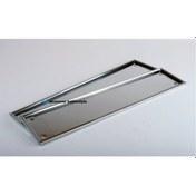 Resim Paslanmaz Metal Plaka Altlığı Krom Plakalık 2 Adet 258831276 