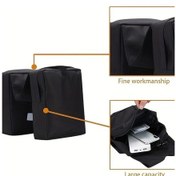 Resim Chuangyinshop 600d Oxford Atv Çanta Black 9.06 X 11.02inch Büyük Cep Motosiklet Ekip Çantası Siyah 