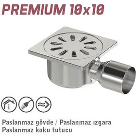 Resim Maxiflow Premium Banyo Süzgeci Krom Yer Sifonu 10X10X50 