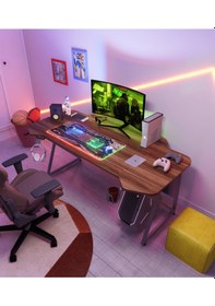 Resim Özel Tasarım 140 Cm Ofis Yönetici Masası Nexty-22 Kahverengi 