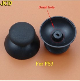 Resim Siyah Küçük Delik-jcd 1 Parça 3d Analog Thumb Çubuk Kavrama Joystick Kapağı Ps3 Denetleyici Joypad Thumbsticks Kap 