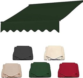 Resim UV Korumalı Dış Mekan Güneşlik Tente Kılıfı, Su Geçirmez Mağaza Tentesi Geniş ve Boyutları Çerçeve Dahil Değildir (Bej 2M/78,7 inç) 