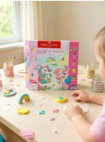 Resim Faber Castell Unicorn Oyun Hamuru Seti Çok Renkli 
