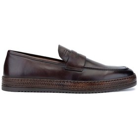 Resim Tamer Tanca Erkek Hakiki Deri Kahverengi Loafer Ayakkabı 537 3437 Erk Ayk Y24 Kahve Dr Kahverengi 