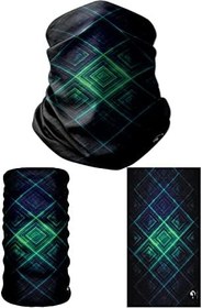 Resim E Taktik Çok Fonksiyonlu Kare Yılan Derisi Dikişsiz Örme UV+ Boyunluk Yüz Maskesi Saç Bandı Bandana Do Rag 