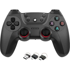 Resim Ozmik Pc Gamepad Için 2.4g Tekli Kol Kablosuz Oyun Kolu Ps3 Için 