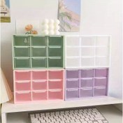 Resim 6/9 Çekmece Mini Düzenleyici Kutu - S/L Boyutu, 7 Renk Seçeneği - Takılabilir Plastik Depolama, Mücevher, Kırtasiye, Makyaj, El Sanatları ve Ofis Masası Temel Gereksinimleri için, Genişletilebilir Duvara Monte Düzenleyici, Ofis Masası Düzenleyici | Renkli Çekmece Kutusu | Takılabilir Düzenleyici Kutu, Masa Düzenleyici Depolama 