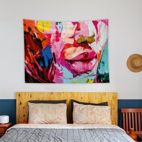 Resim Lips Duvar Örtüsü - 60 cm x 90 cm 