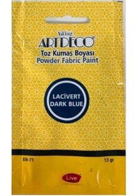 Resim Artdeco Toz Kumaş Boyası 13 Gr. Lacivert 1110 
