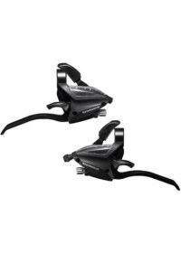 Resim Shimano ST-EF500-2A 3x8 Vites Ön Arka Vites Fren Kolu Siyah 