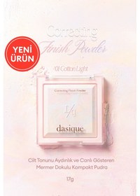 Resim Dasique Ton Eşitleyici & Sabitleyici Fırınlanmış Pudra Correcting Finish Powder 01 Cotton Light 