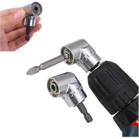 Resim Badem10 Köşe Vidalama Aparatı Matkap Adaptörü Delme Kör Nokta Zor Alan Matkabı Bits Uç Tutucu 