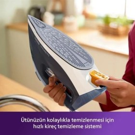 Resim 7000 Serisi Buharlı Ütü - 2800W, Steamglide Plus Taban, 250 G Güçlendirme, 50 G/dk Sürekli Buhar, Otomatik Kapanma, Hızlı Kireç Temizleme (DST7030/20) 