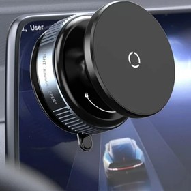 Resim Lopard K009 Vakumlu Manyetik 360' Dönebilen Katlanır Magsafe Araç Ev Ofis Pürüzsüz Zeminler Tutucu 