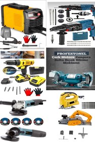 Resim MoonTech Pro Full Alman İnvertır Kaynak Hilti Matkap Taşlama Taş Motoru Planya Dekupaj Hediyeli SEt. 
