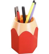 Resim Ganzhoushop Kalemlik Masaüstü Kalemlik Makyaj Fırçası Tutucu Kalemlik Büyük Kalemlik Ofis Okul Ev Sanat Malzemeleri Kırmızı 