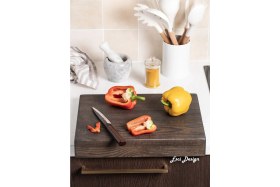 Resim Feyza Design Ahşap Kesme Tahtası, Trend ve Sunum Için Şık Tasarım 