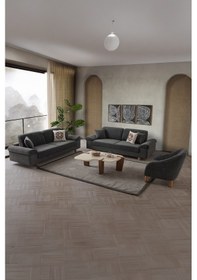 Resim Armada 3+3+1 Koltuk Takımı Antrasit Antrasit 