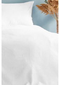 Resim Otel Pikesi Beyaz Büyük Dama Desenli Pike Çift Kişilik 200x230 