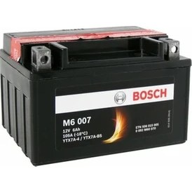 Resim Bosch Motosiklet Aküsü 12V 6 Ah (YTX7A-BS) Uzun Ömürlü AGM Teknolojisi 