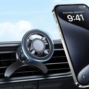 Resim Manyetik Araç Telefon Tutucu - iPhone 16, 15, 14, 13, 12 Pro, Max, Mini için Uygun, ABS Malzeme, Çoğu Klima Menfeziye Uyumlu, Ayarlanabilir ve 360° Dönebilen Akıllı Telefon Navigasyon Braketi, Tüm Akıllı Telefonlar İçin 