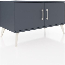 Resim Hyperion Şifonyer 2 Raflı 2 Kapaklı 88x44x48 Antrasit-antrasit/çam Antrasit/çam 