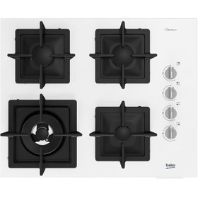 Resim Beko BOCD K 6510 DWYB 65 cm Beyaz Cam Ankastre Ocak 