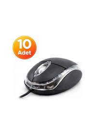 Resim 10 Adet - Koodmax Usb Optik Mouse 800 Dpı - Kablolu Maus - Işıklı W0015-n6-10adet 