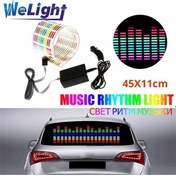 Resim Novahub "sesle Etkinleştirilen Led Müzik Ritmi Araba Arka Cam Işığı" 90x10 Cm 90x10 Cm 