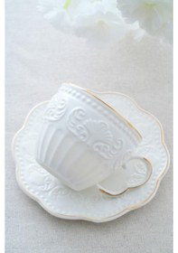 Resim Acar Fiona Gold 6 Kişilik Çay Fincan Takımı Syt-06063 Gold 