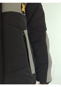 Resim Casabony Gri Siyah Su Geçirmez Parçalı Elyaflı Unisex Çocukmont Gri - Siyah 