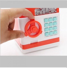 Resim Atm Kasa Kumbara Kırmızı 