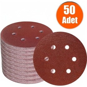 Resim 230mm. 220 Kum 8 Delik Alçı - Zürafa Cırt Zımpara Nk 50 Adet 