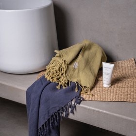 Resim Hasır Peştemal - 90x170 cm / Kekik Yeşili 