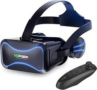 Resim PISOLE Uzaktan Kumandalı VR Kulaklık | Çocuklar için Renkli Görüş VR Gözlükleri | 3D Gözlükler Sanal Gerçeklik Kulaklığı, VR Oyunları ve 3D Filmler için, Telefon Akıllı Telefonlar için öz Bakım Sistemi 