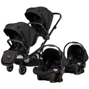 Resim 2223 Ibiza Plus Bebek Travel Sistem Ikiz Bebek Arabası Siyah 
