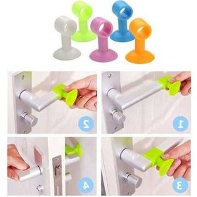 Resim Fastbuy Gürültü Giderici Beyaz Yuvarlak Delikli Kapı Kolu Yasaklama Yastığı, Duvarı Ve Kapıyı Korur, Ses Engelleme Fonksiyonu 