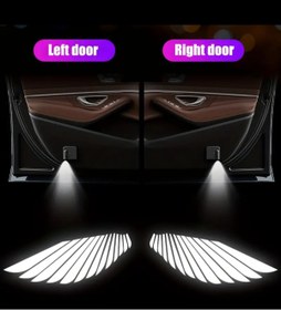 Resim evateknoloji Kablosuz HD Lazer Araba Kapı Projektörü 