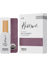 Resim Rico Odct1030 Organic Reserve Classic Bb Klarnet Kamışı No: 3.0 Profesyonel - 10'lu Paket Organik Üretim, Klasik Kesim Ve Zengin Harmonikler 