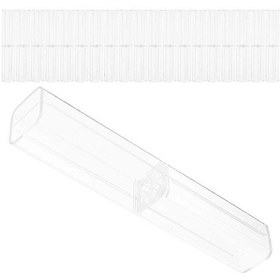 Resim Ganzhoushop Kalemlik Kutusu Modern Şeffaf Kalem Kutusu Ev Ofis Okul Kırtasiye Organizasyonu İçin 20 Adetşeffaf 