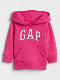 Resim GAP Kız Bebek Pembe Gap Logo Kapüşonlu Sweatshirt 
