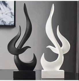 Resim Maxaccess Mavi İskandinav Ateşkuşu Reçine Dekor Şarap Dolabı Sergi Eşyası 