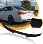 Resim Bmw E92 2007-2012 Coupe Plastik Parlak Siyah Yarasa M4 Spoyler 